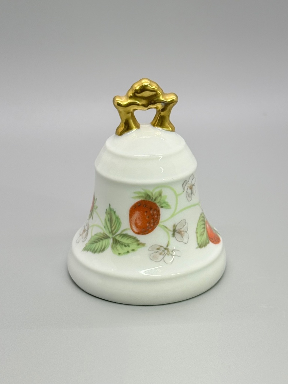 Limoges Vintage Bernardaud Strawberries Bell Made in France